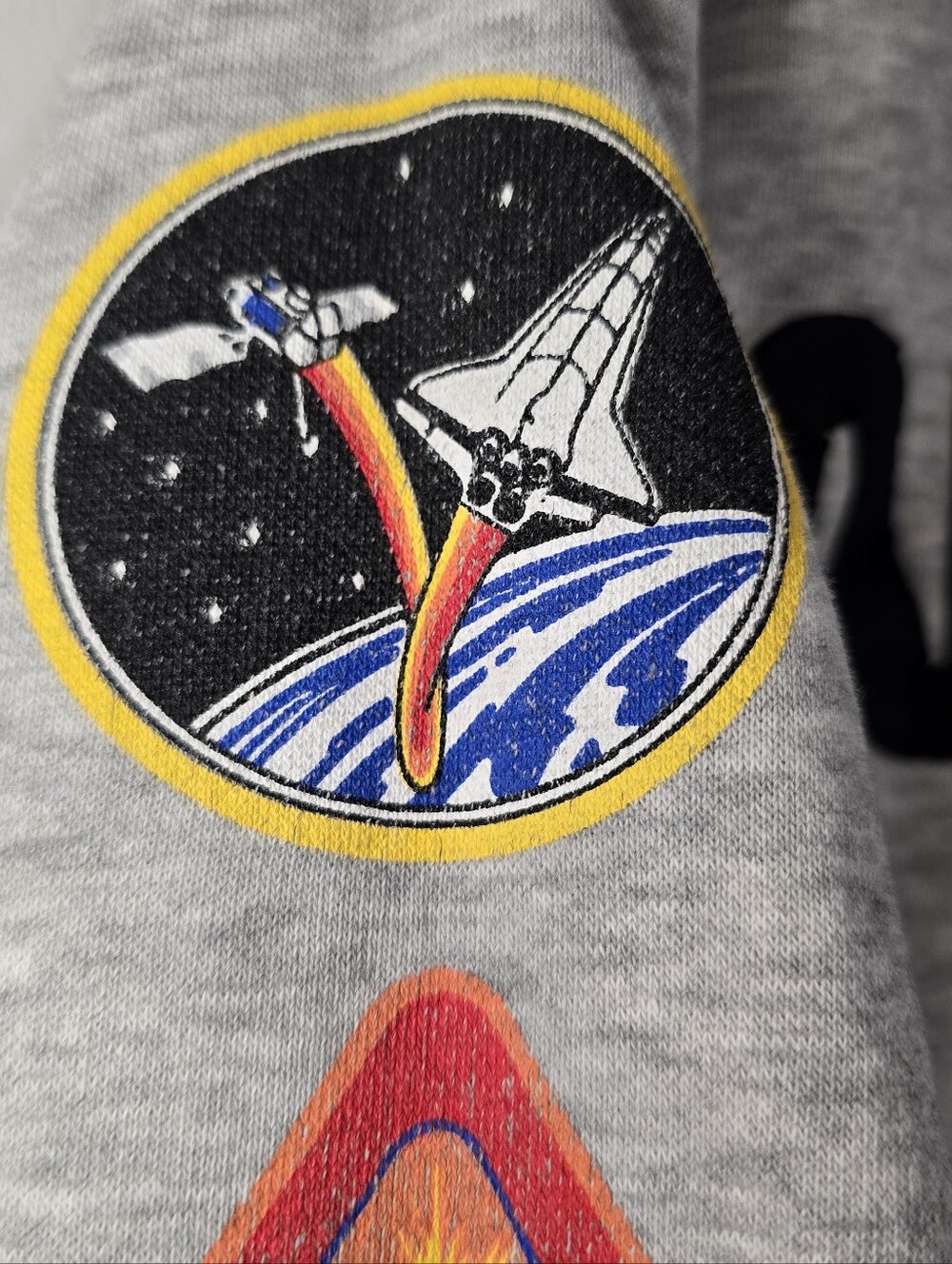 NASA Grey Patch-Sleeve Kids Sweatshirt Vintage Inspired 5T - Picture 7 of 14